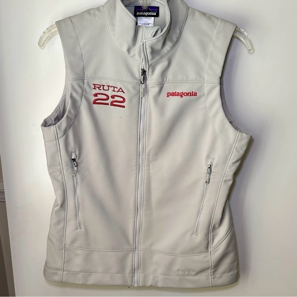 Patagonia Women's Medium Gray Lined Vest Full Zip Polartec for Outdoor Casual